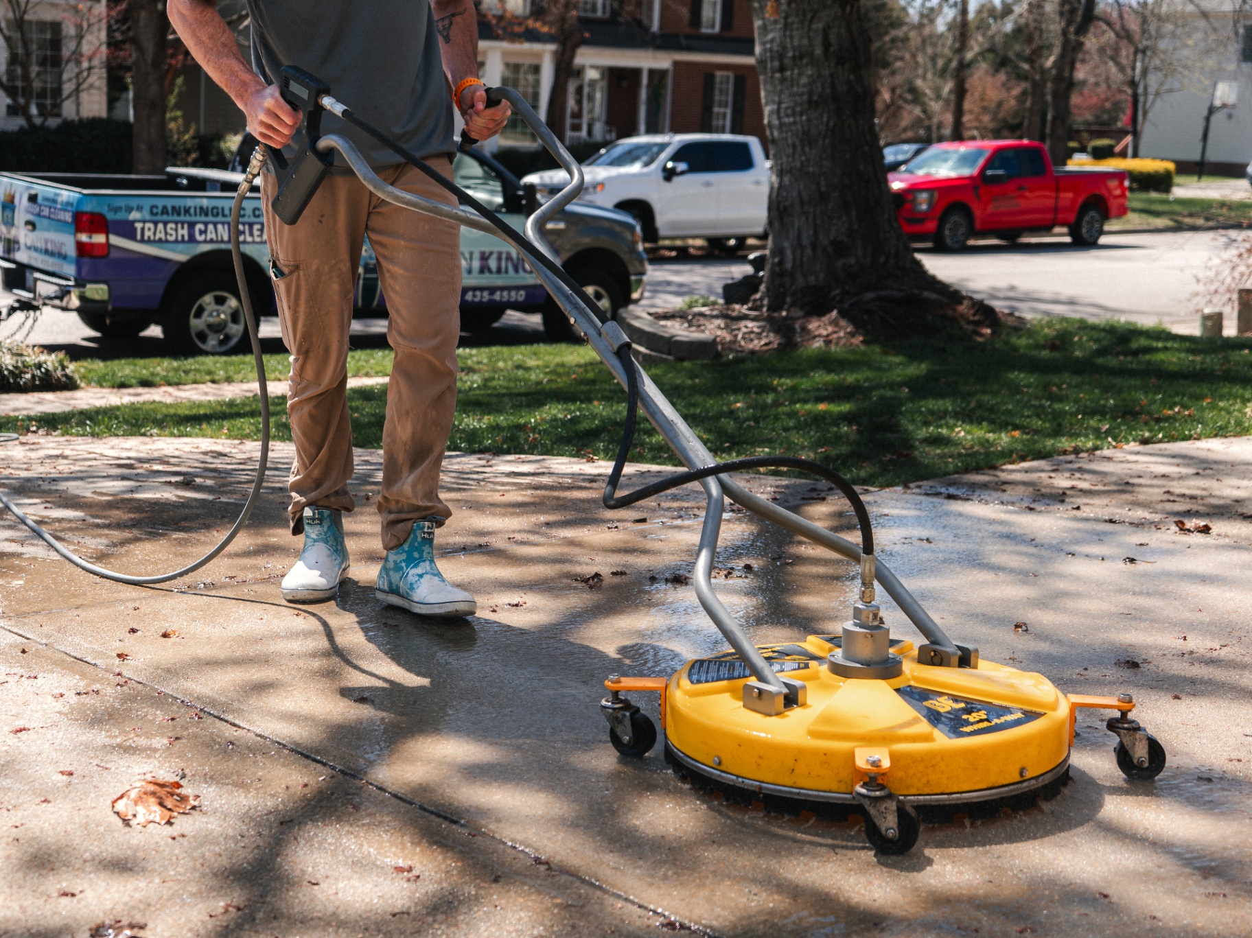 Driveway pressure washing in Raleigh NC